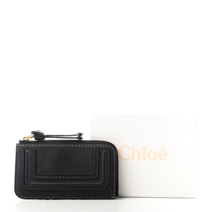 Chloe Grained Calfskin Medium Marcie Zip Card Holder Black 8 of 8
