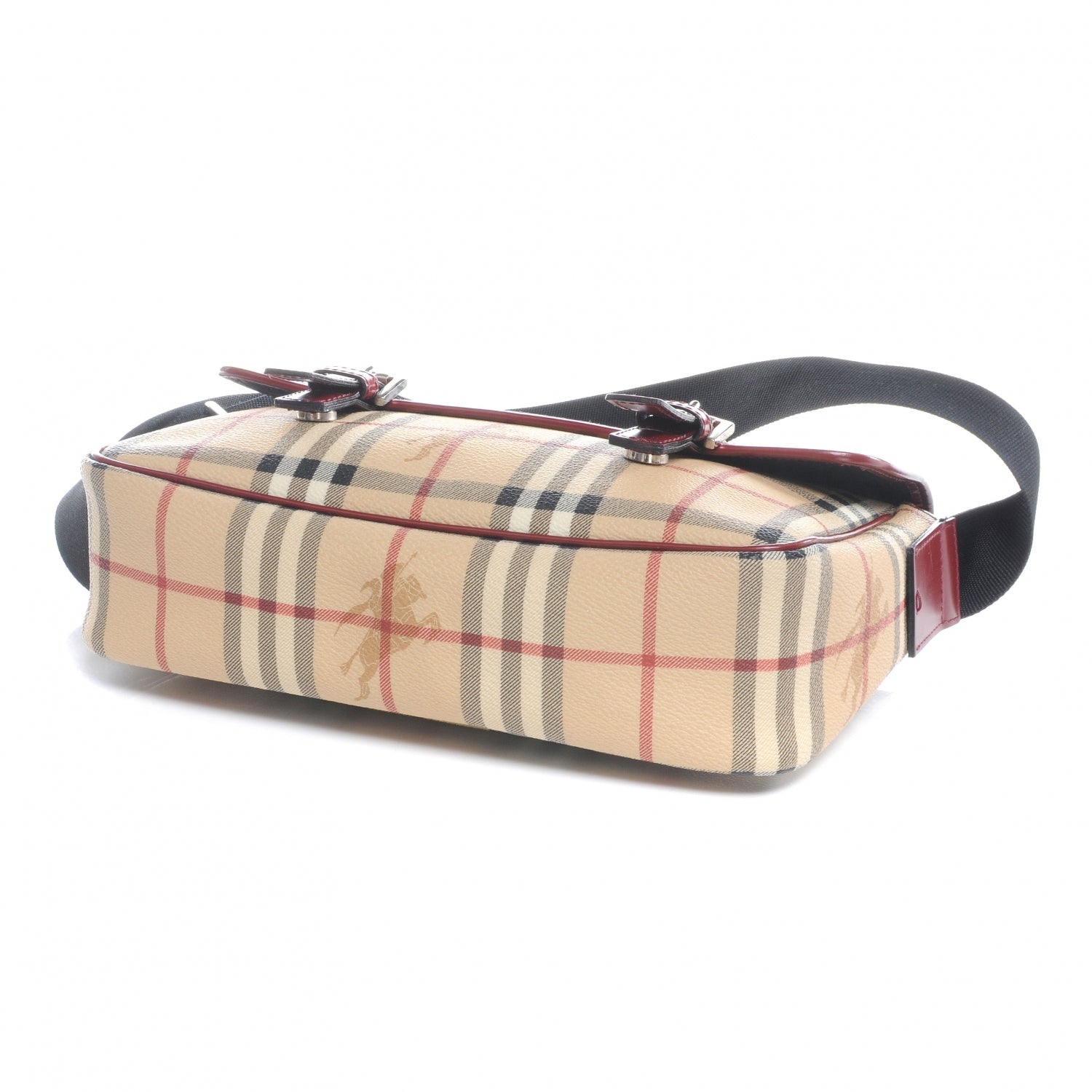 Burberry House Check Small Messenger Red 4 of 7