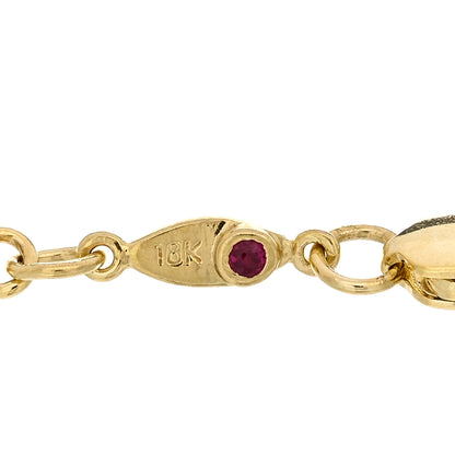 Roberto Coin 18K Yellow White Gold Diamond DogBone Chain Station Bracelet 3 of 3