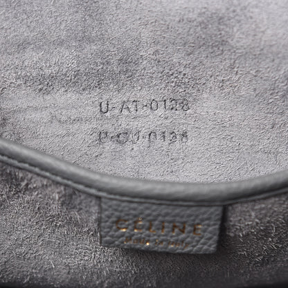 Celine Drummed Calfskin Nano Luggage Kohl 7 of 11