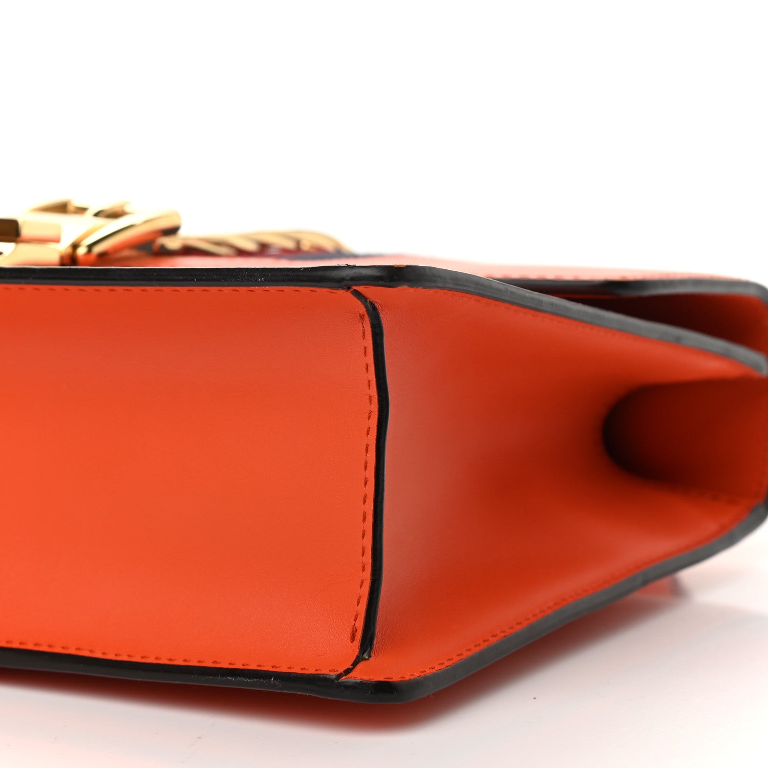 Gucci Calfskin Small Sylvie Shoulder Bag Orange 10 of 12