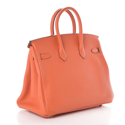 Hermes Togo Birkin 25 Feu 3 of 36