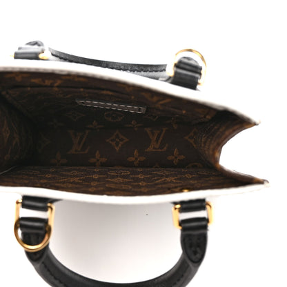 Louis Vuitton X FORNASETTI Calfskin Architettura Petit Sac Plat Black White 4 of 8