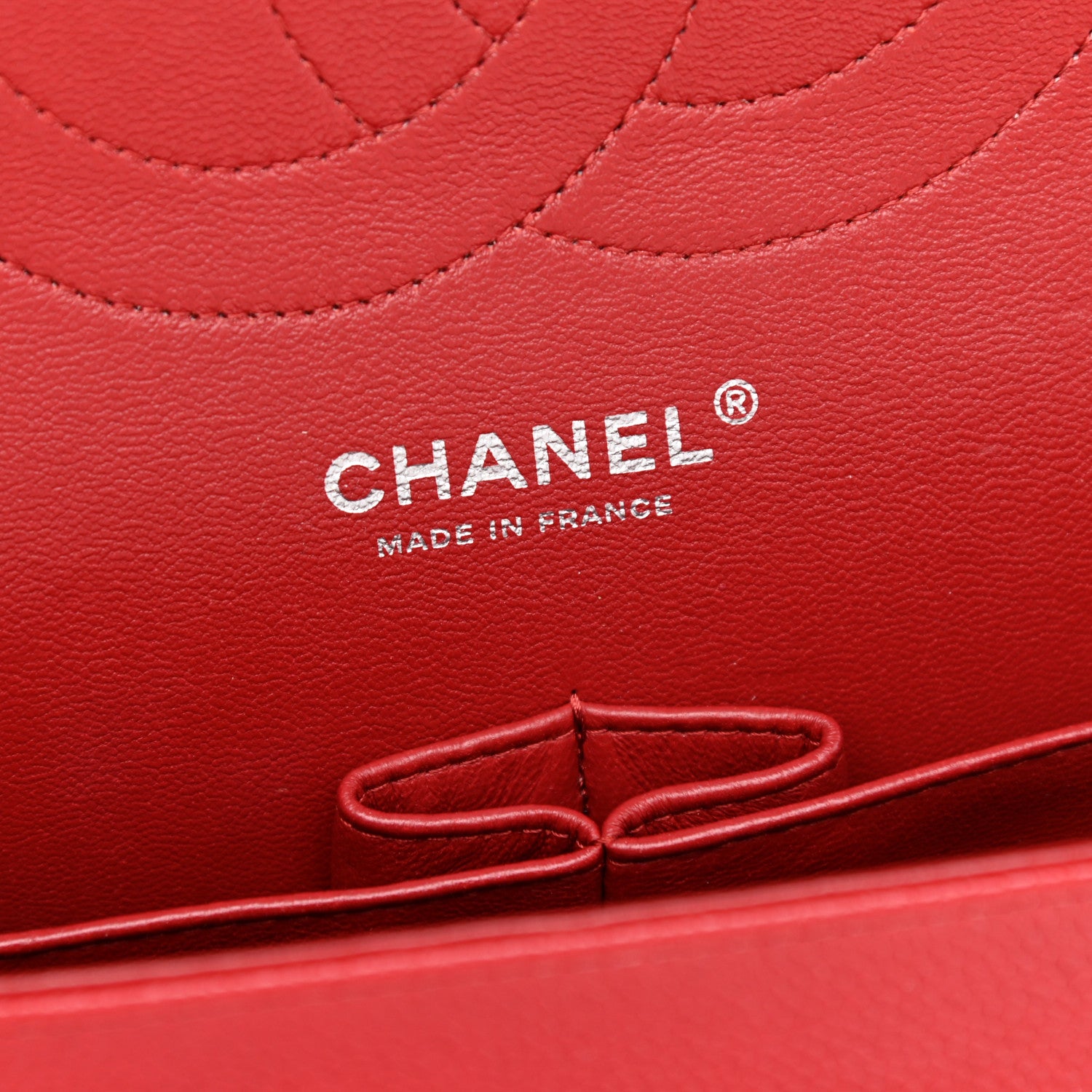 Chanel Caviar Quilted Jumbo Double Flap Red 6 of 9