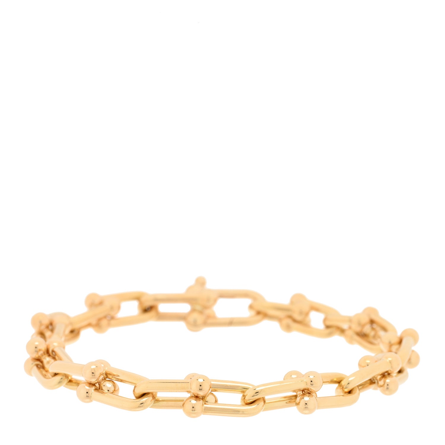 Tiffany 18K Yellow Gold Medium HardWear Link Bracelet 1 of 4