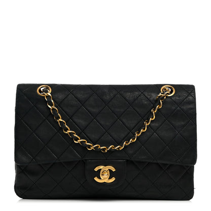Chanel Lambskin Quilted Medium Double Flap Black 1 of 15