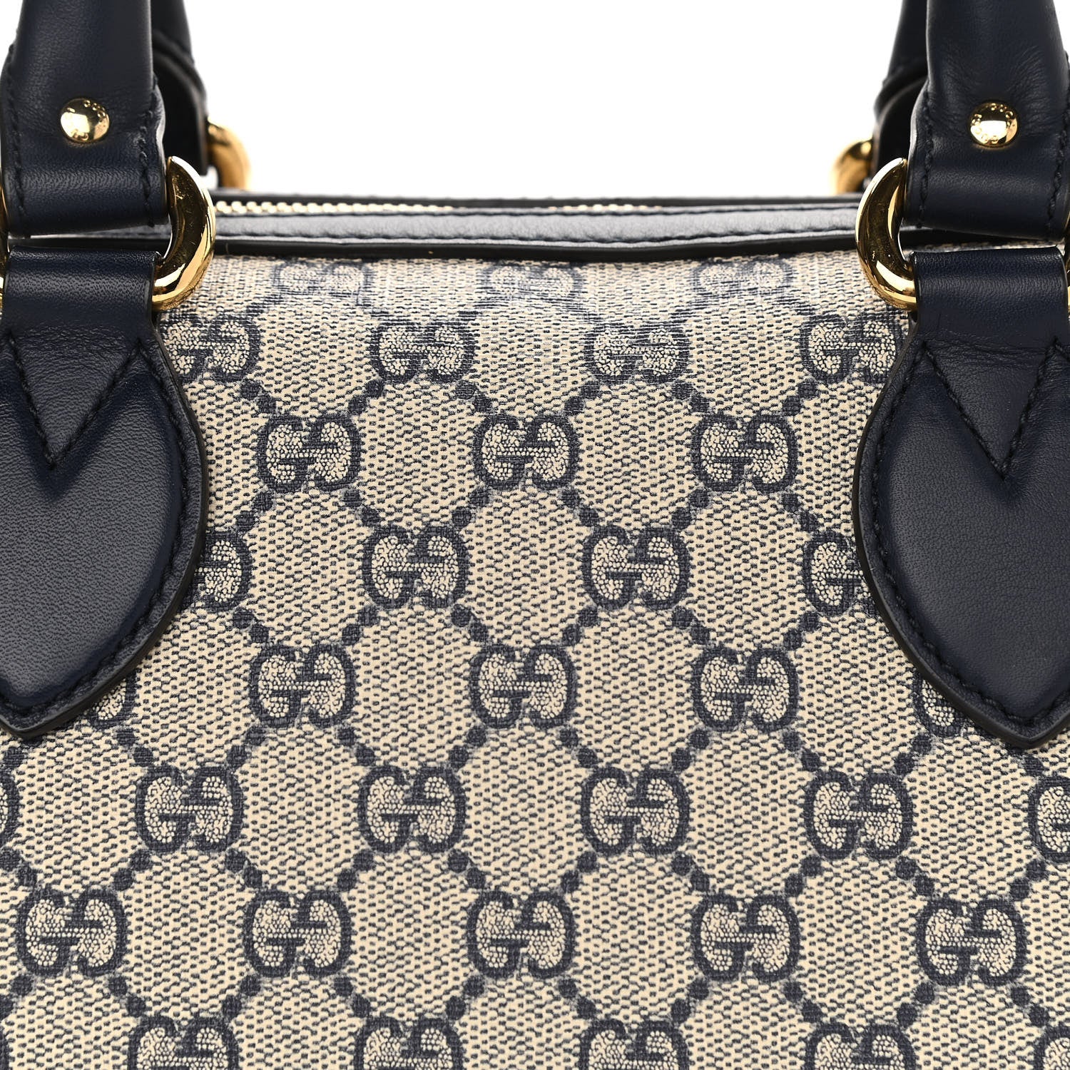 Gucci GG Supreme Monogram Medium Boston Beige Blue 9 of 11