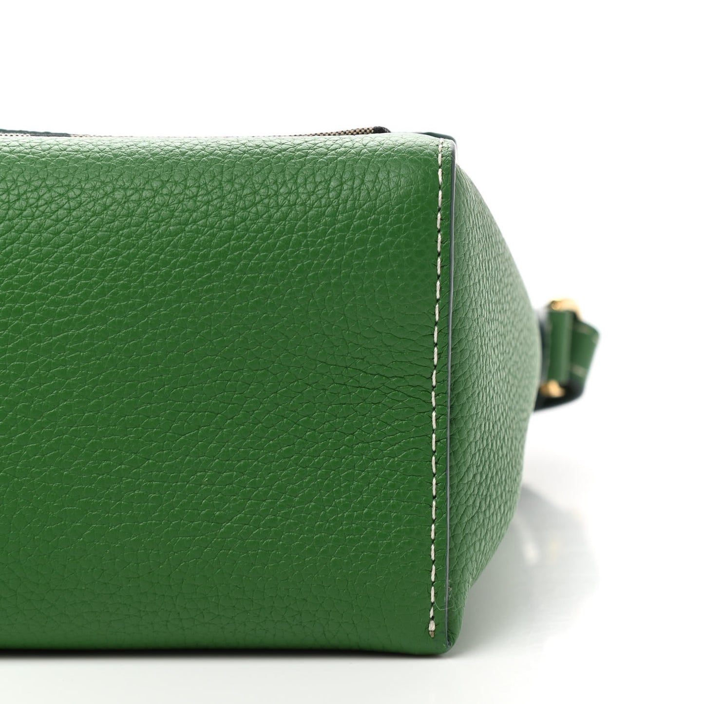 Grainy Calfskin Vintage Check Note Crossbody Bag Ivy Green