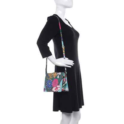 Prada Saffiano Floral Printed Light Frame Bag Multicolor 2 of 8