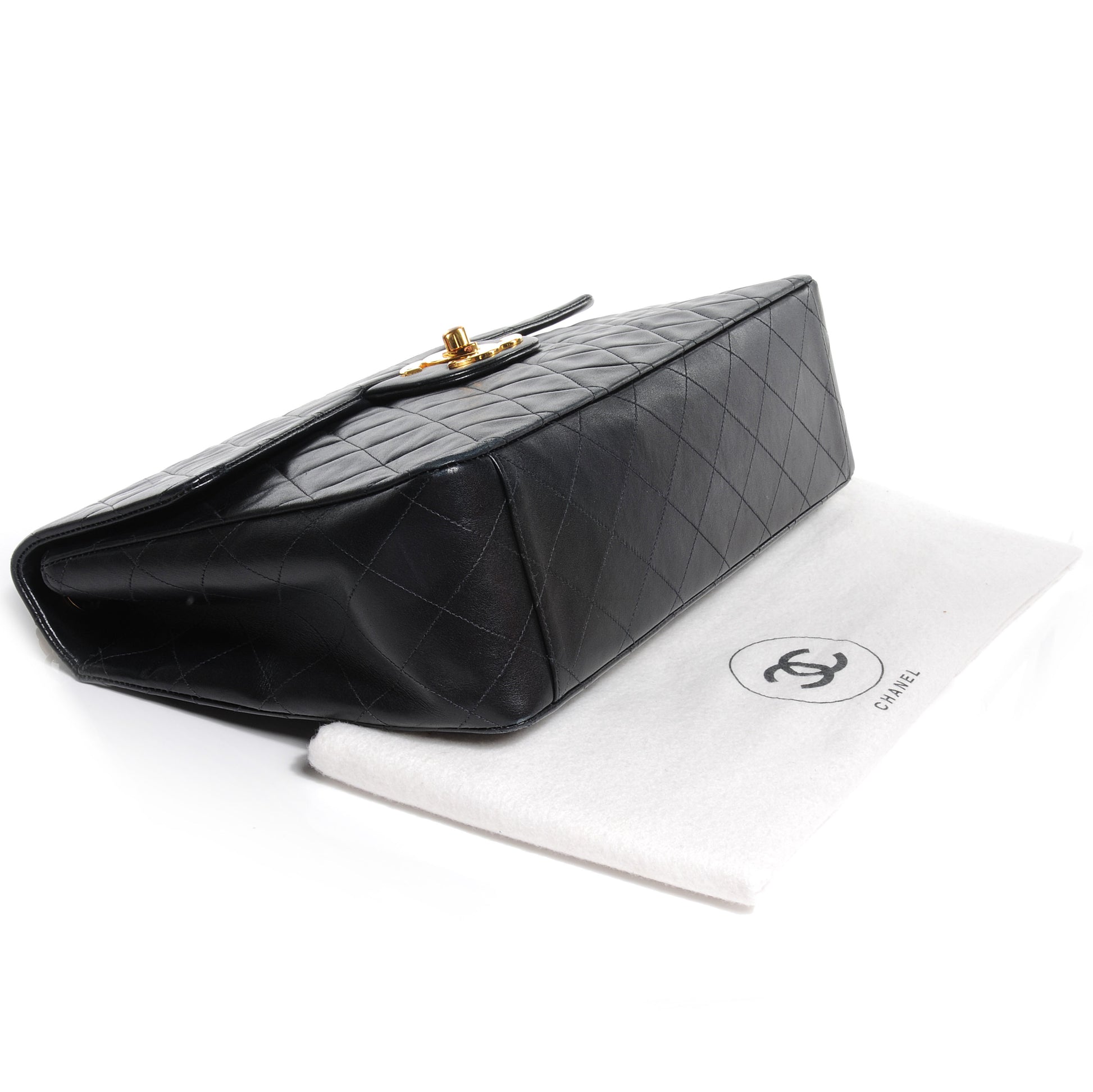 Chanel Lambskin XL Jumbo Flap Black 4 of 7