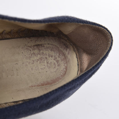 Chanel Linen CC Espadrilles 36 Blue Black 16 of 16