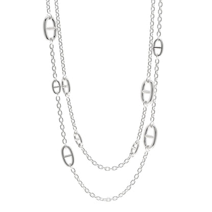 Hermes Sterling Silver Farandole Necklace 120 1 of 6