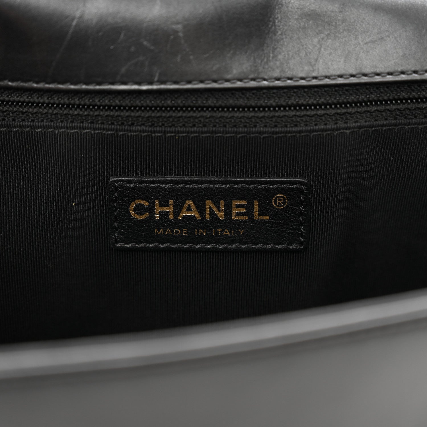 Chanel Glazed Calfskin Large Boy Flap Black 7 of 13