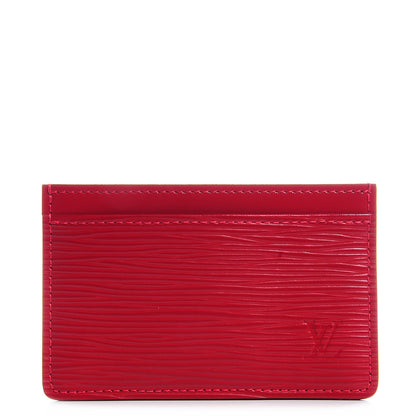 Louis Vuitton Epi Card Holder Carmine 1 of 8