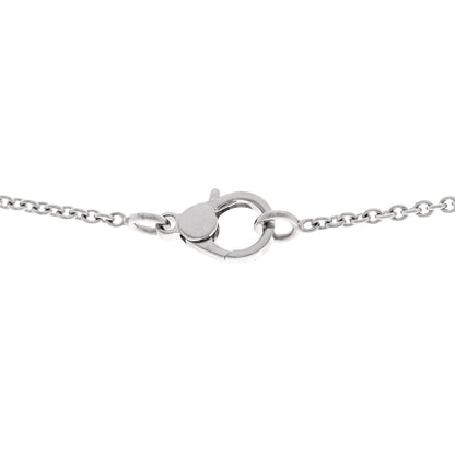 Hermes 18K White Gold Diamond Finesse Pendant Necklace 4 of 6