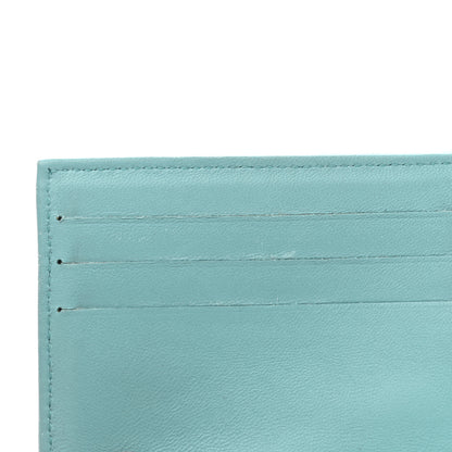 Chanel Lambskin Quilted Compact Flap Wallet Light Blue 14 of 18