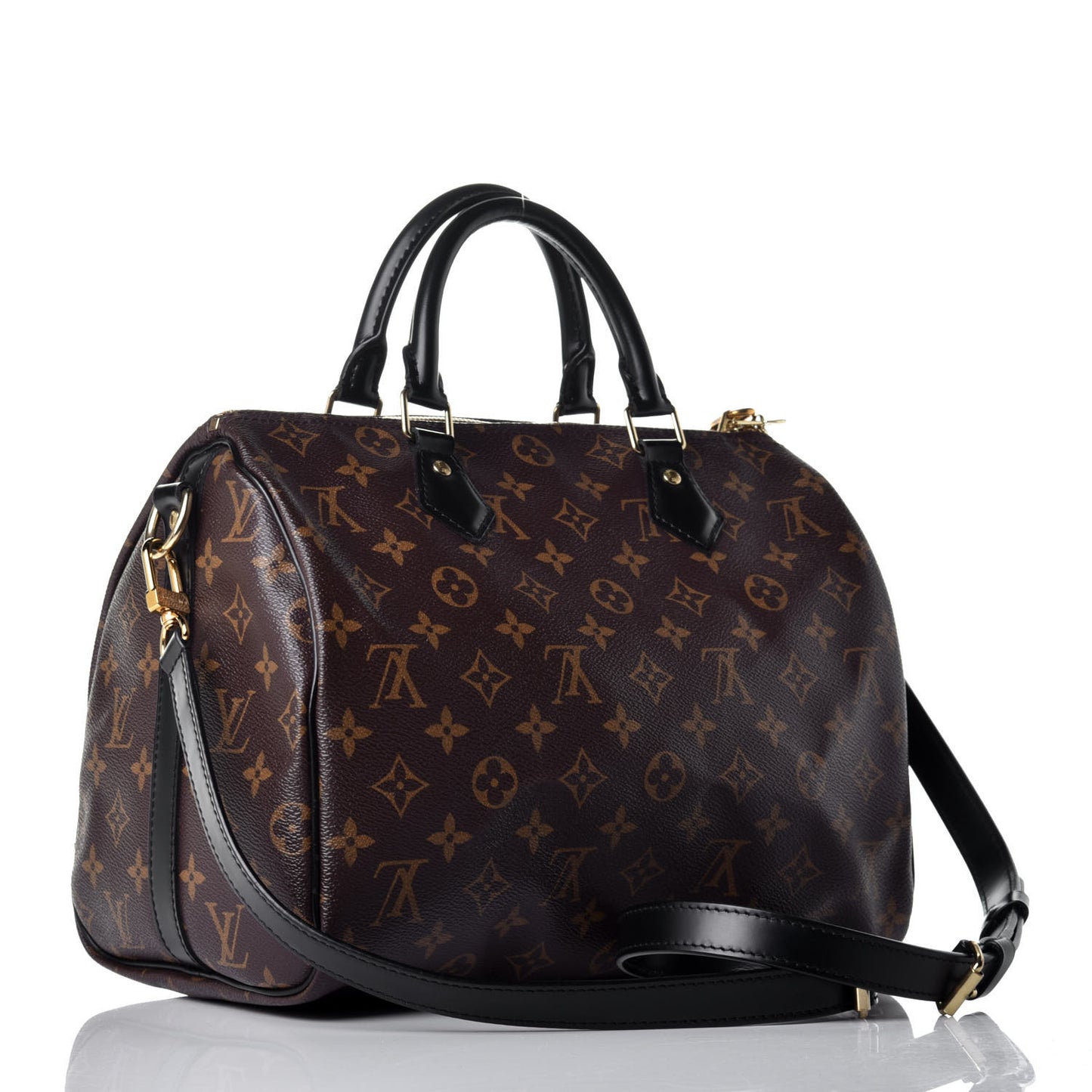 Monogram My World Tour Speedy Bandouliere 30 Black