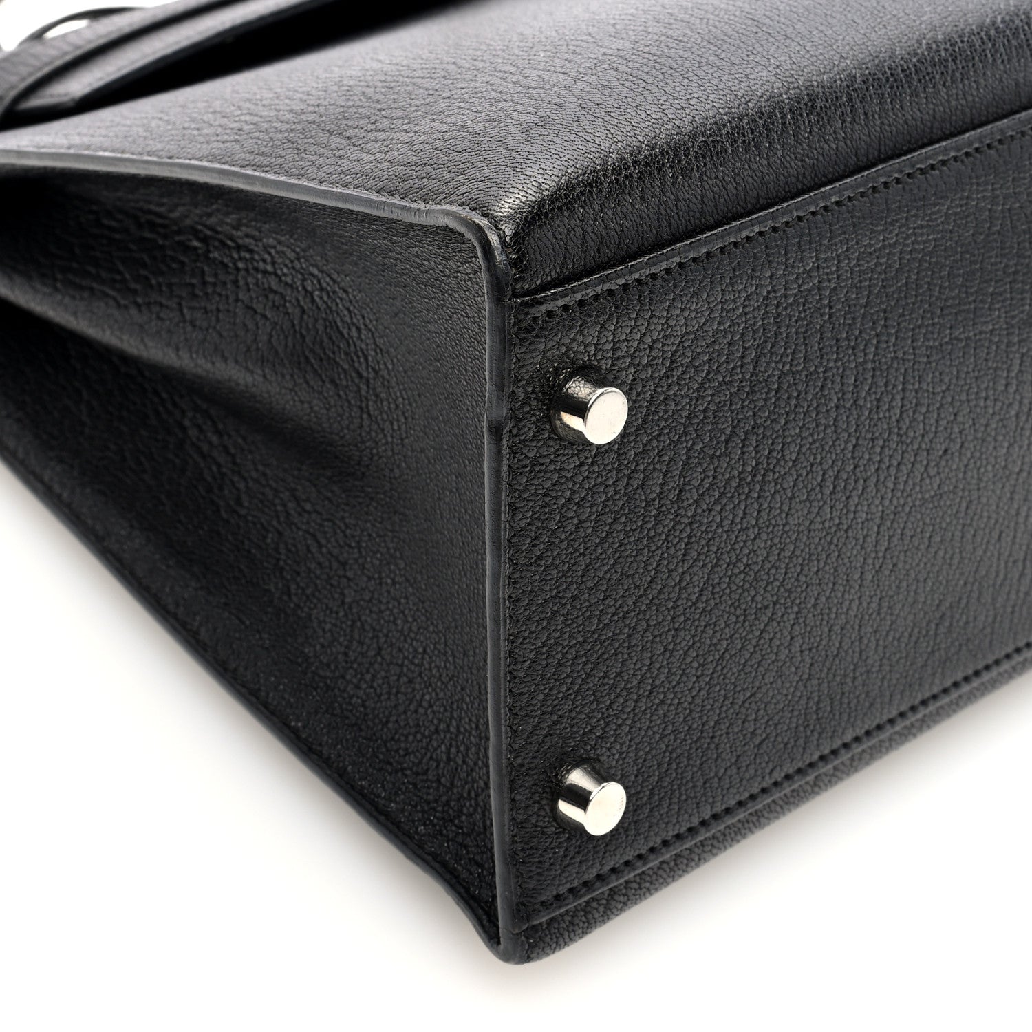 Hermes Chevre De Coromandel Kelly Sellier 32 Black 9 of 10