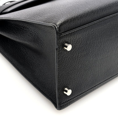 Hermes Chevre De Coromandel Kelly Sellier 32 Black 9 of 10