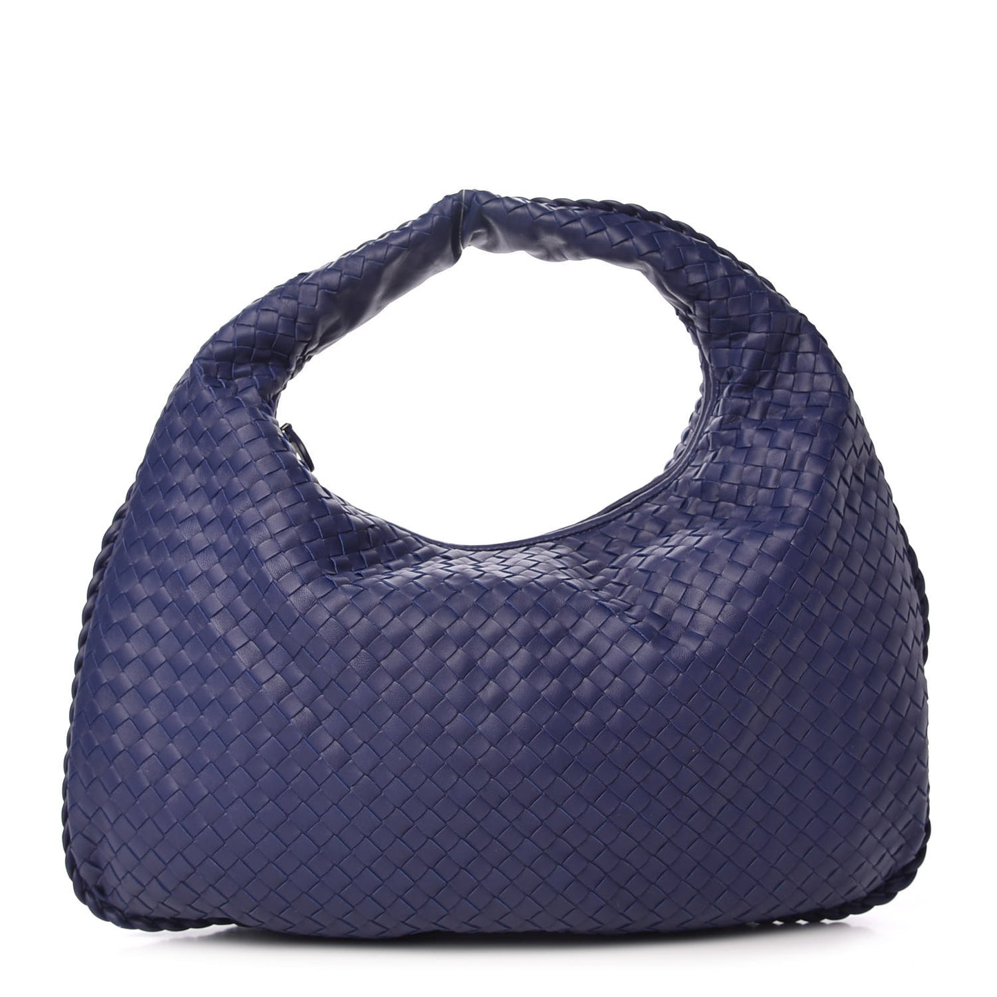 Nappa Intrecciato Medium Veneta Hobo Sapphire