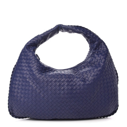 Bottega Veneta Nappa Intrecciato Medium Veneta Hobo Sapphire 1 of 8
