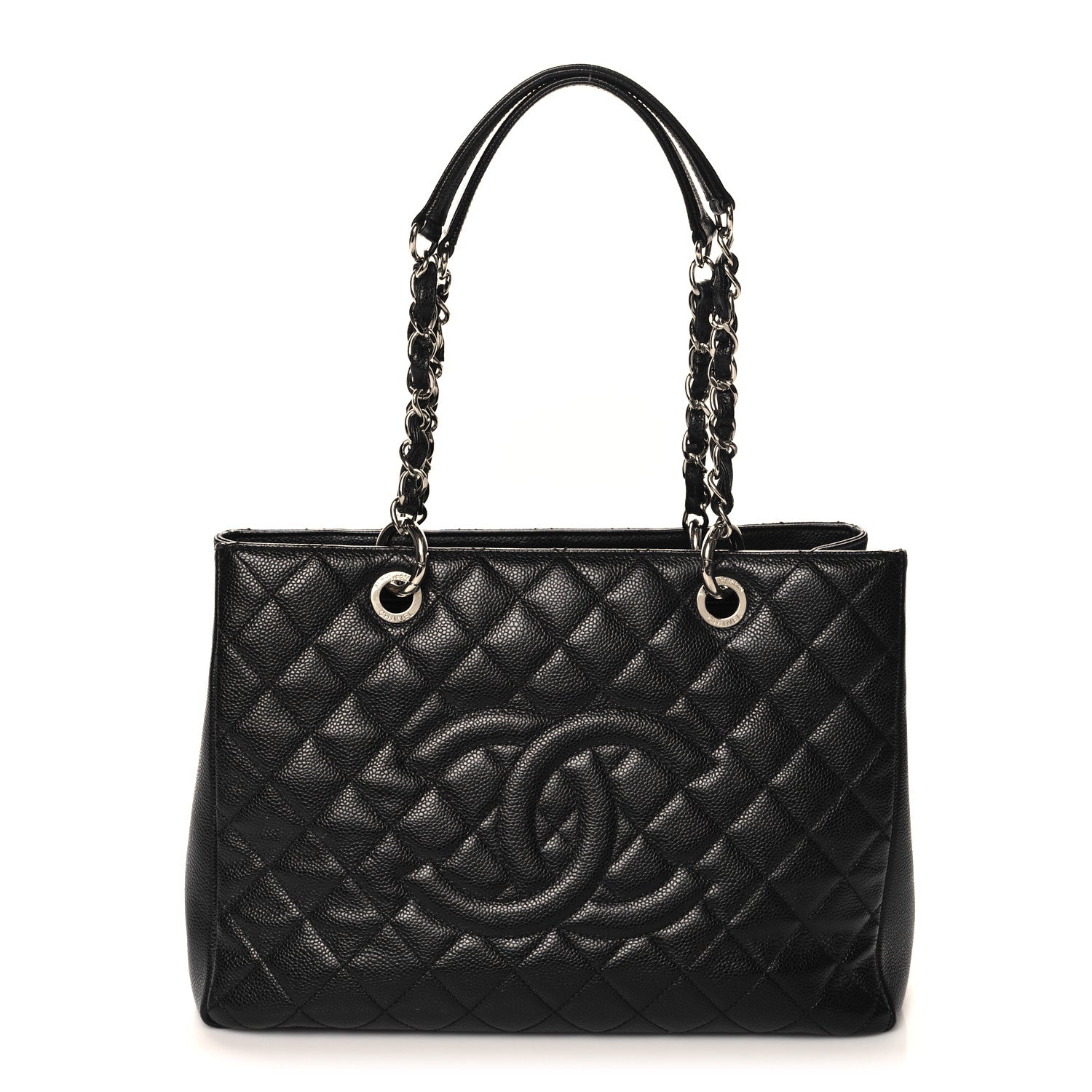 Chanel Caviar Quilted Grand Shopping Tote GST Black 1 of 13