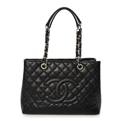 Chanel Caviar Quilted Grand Shopping Tote GST Black 1 of 13