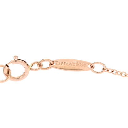 Tiffany 18K Rose Gold Diamond .17ct Elsa Peretti Diamonds by the Yard Pendant Necklace 3 of 4