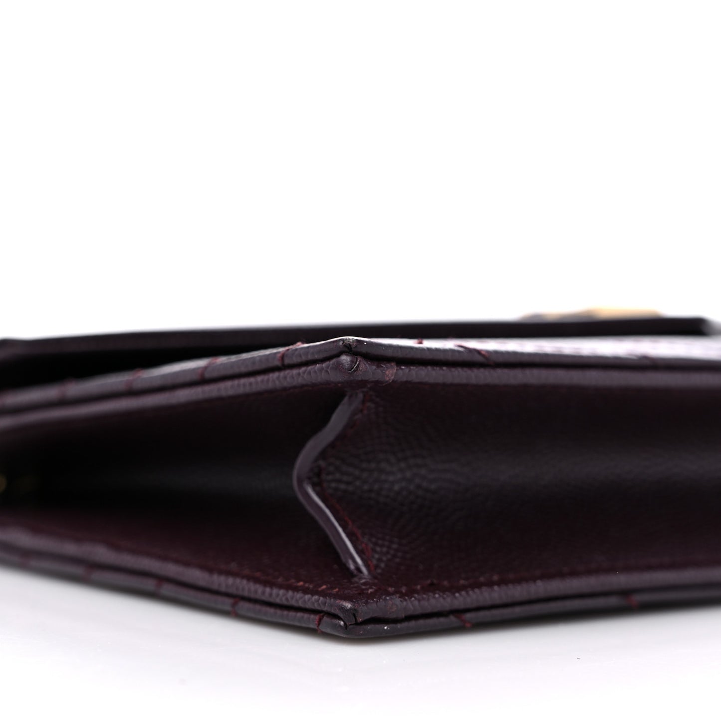 Grain De Poudre Matelasse Chevron Monogram Envelope Chain Wallet Rogue Legion