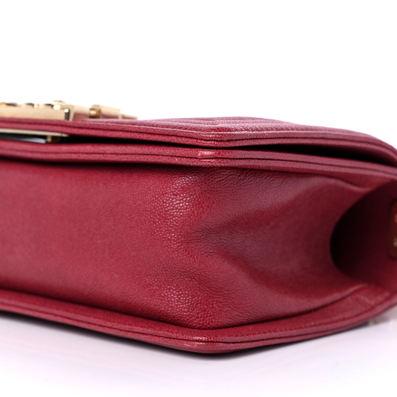 Chanel Caviar Quilted Small Boy Flap Fuchsia 9 of 9