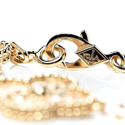 Van Cleef & Arpels 18K Yellow Gold 5 Motifs Vintage Alhambra Bracelet 4 of 6