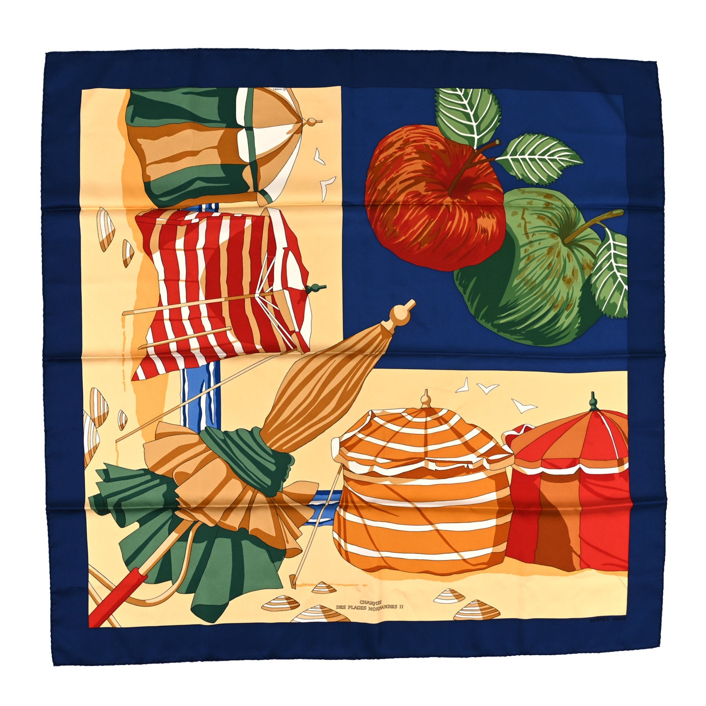 Silk Charmes Des Plages Normandes II Scarf 90