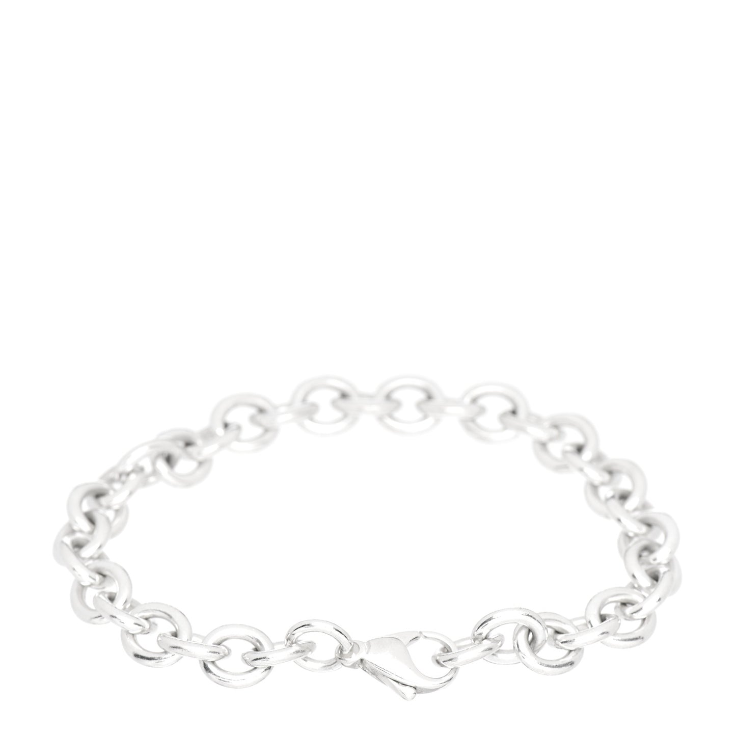Sterling Silver Round Chain Link Bracelet