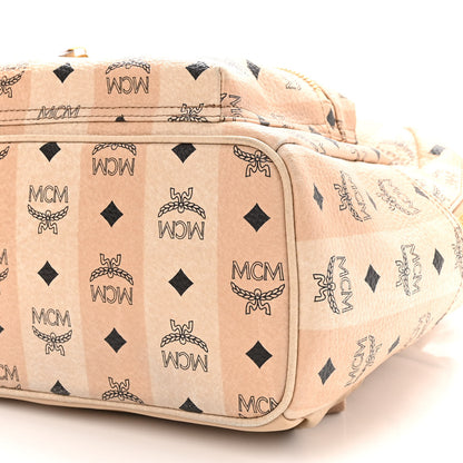 MCM Striped Visetos Small Stark Backpack Beige 11 of 12