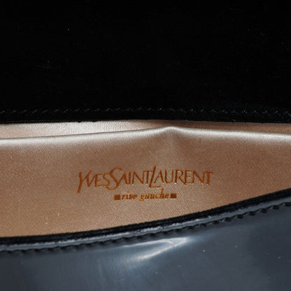 Saint Laurent Patent Y-Mail Clutch Black 6 of 7