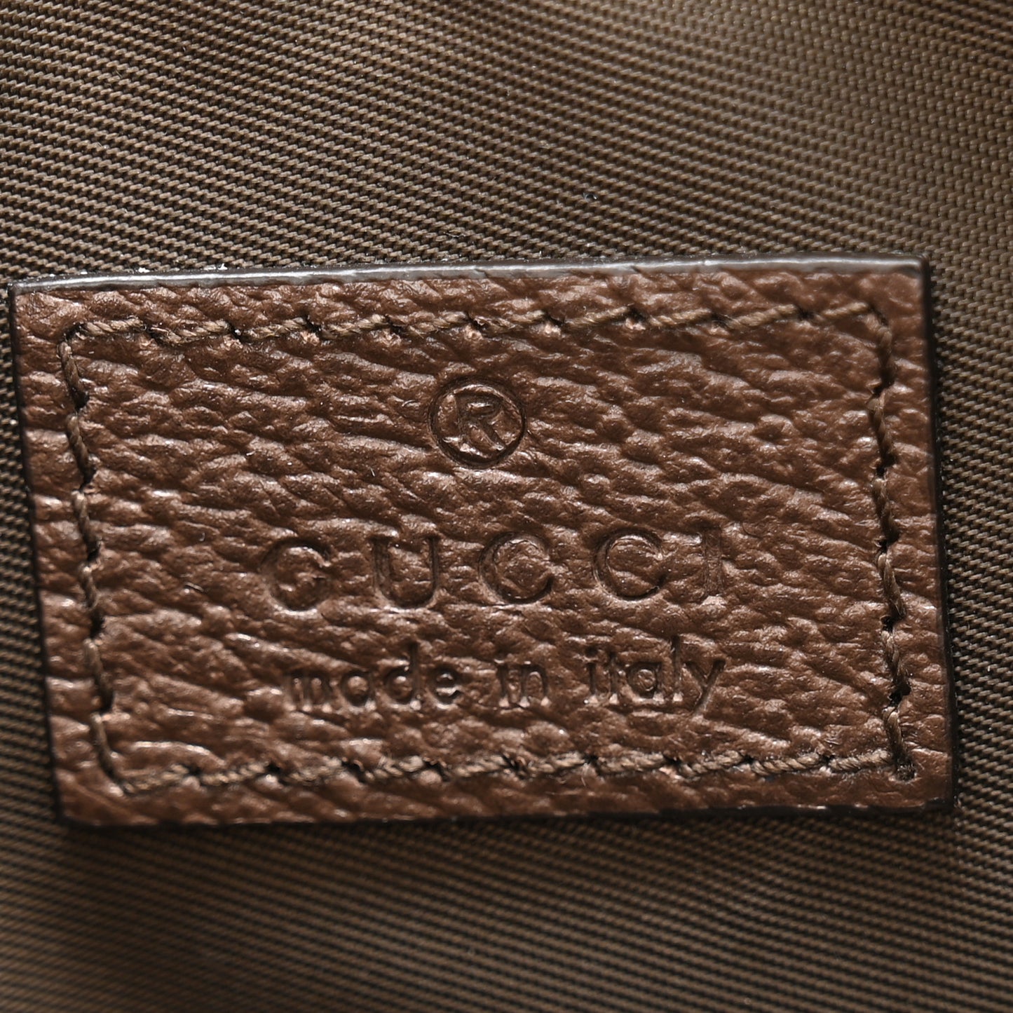 GG Supreme Monogram Textured Calfskin Web Medium Ophidia Cosmetic Case Beige Ebony New Acero