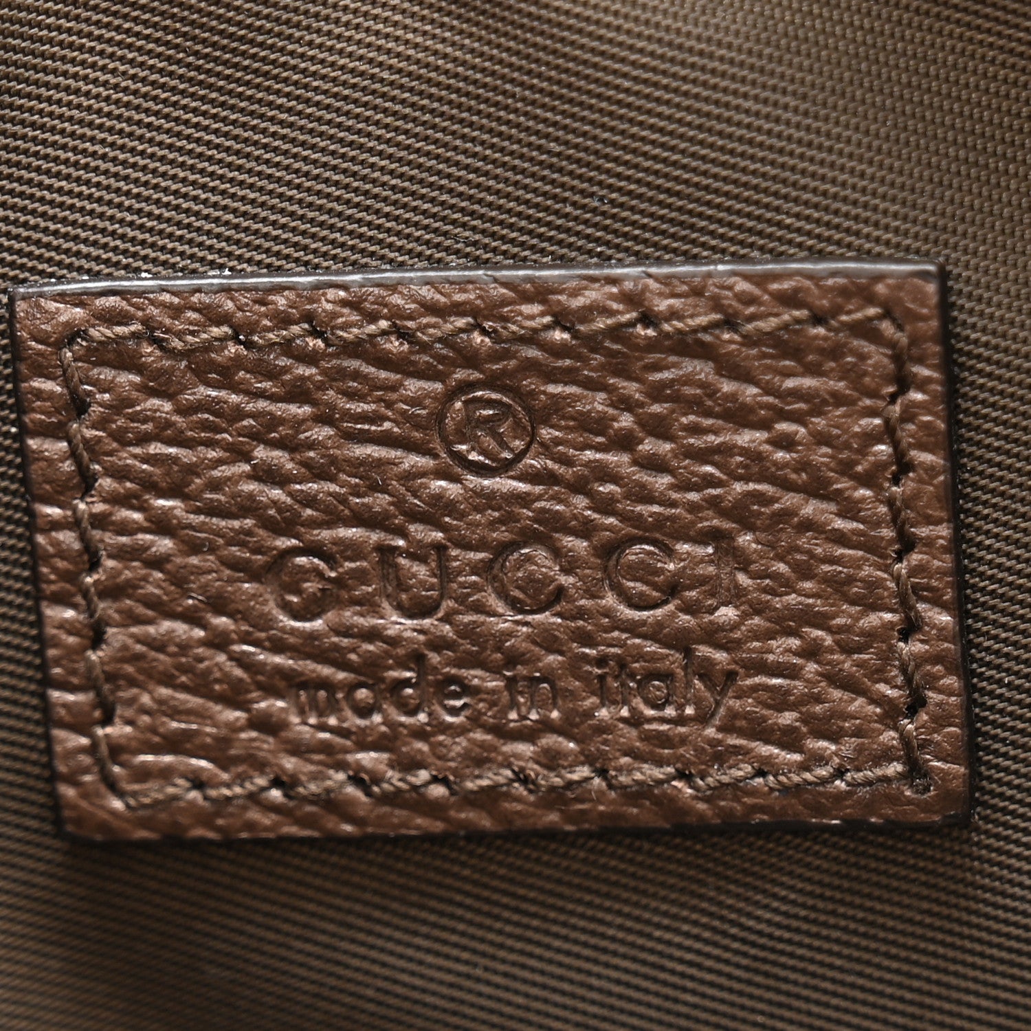 Gucci GG Supreme Monogram Textured Calfskin Web Medium Ophidia Cosmetic Case Beige Ebony New Acero 6 of 7