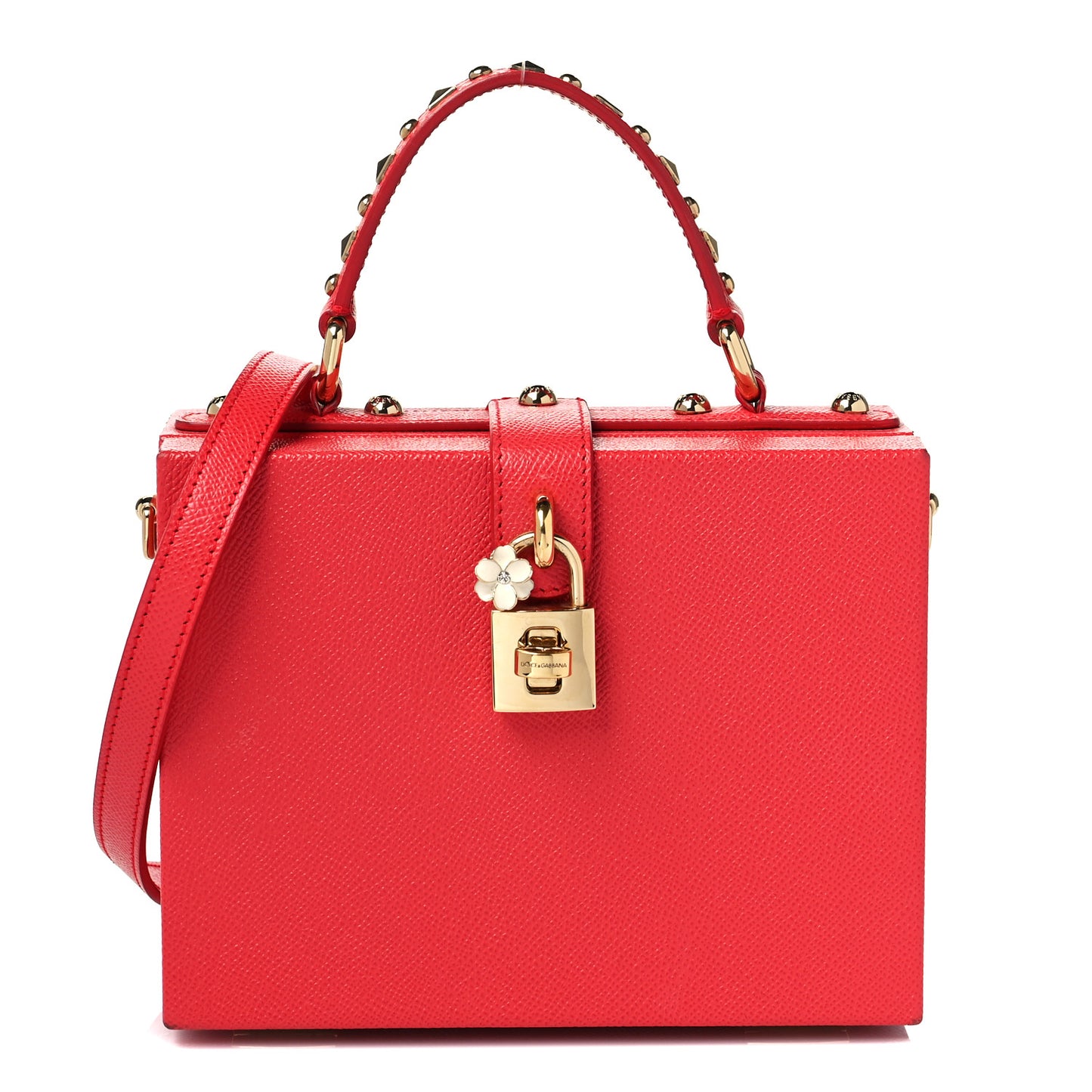 Calfskin Treasure Box Bag Red