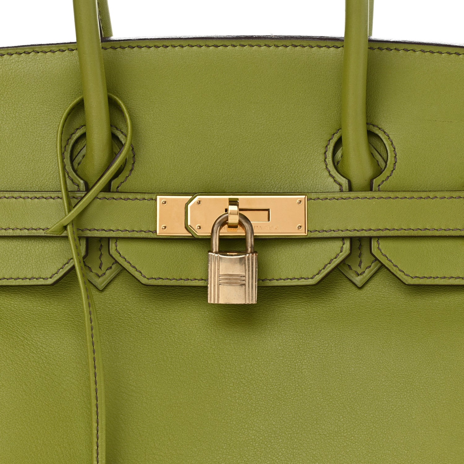 Hermes Swift Birkin 35 Vert Anis 8 of 19