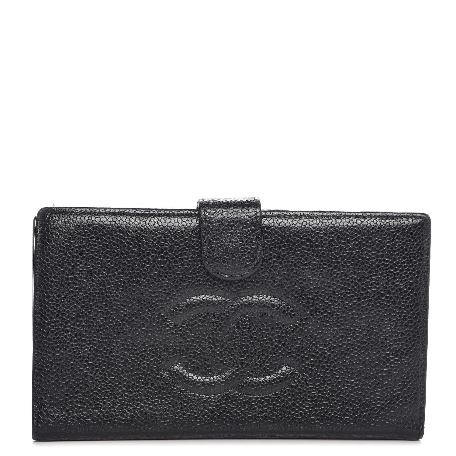 Chanel Caviar Timeless CC French Wallet Black 1 of 9