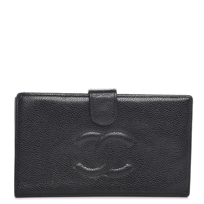 Chanel Caviar Timeless CC French Wallet Black 1 of 9