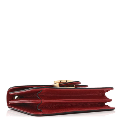 Gucci Dollar Calfskin Small Interlocking G Shoulder Bag Red 4 of 11