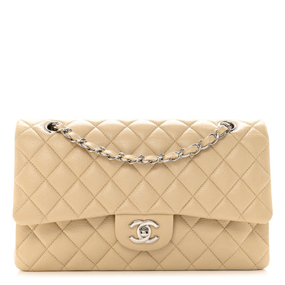 Chanel Caviar Quilted Medium Double Flap Beige 1 of 10