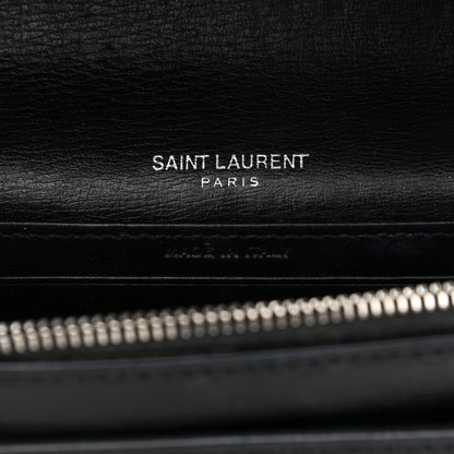 Saint Laurent Calfskin Monogram Sunset Chain Wallet Black 12 of 27