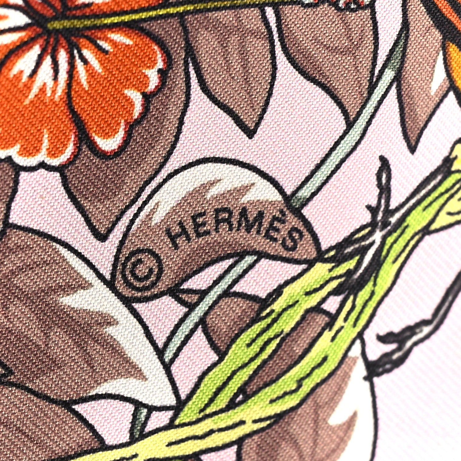 Hermes Silk Jungle Love Love Twilly Rose Pale Etoupe 4 of 4