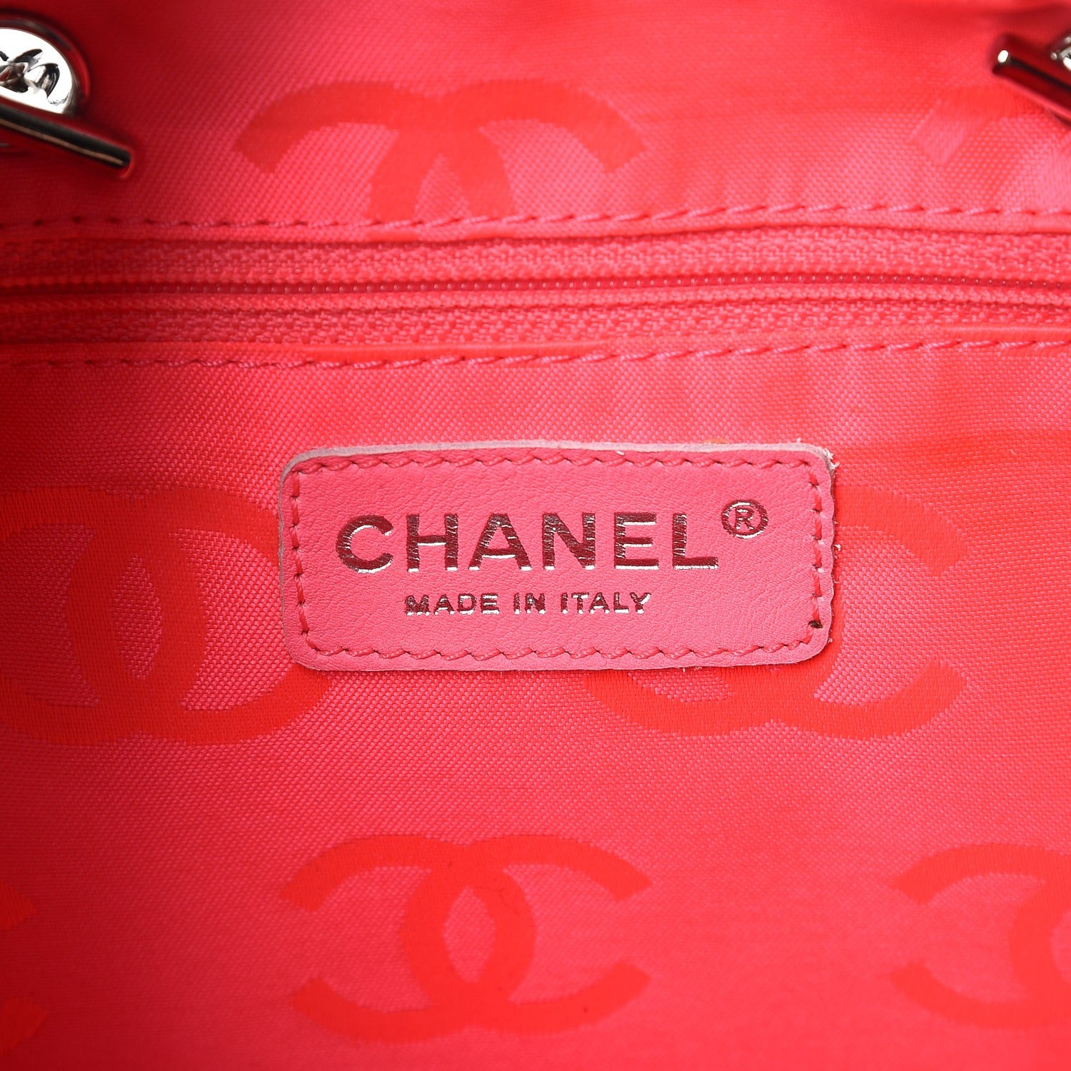 Chanel Calfskin Quilted Small Cambon Multipocket Reporter Black White 6 of 7