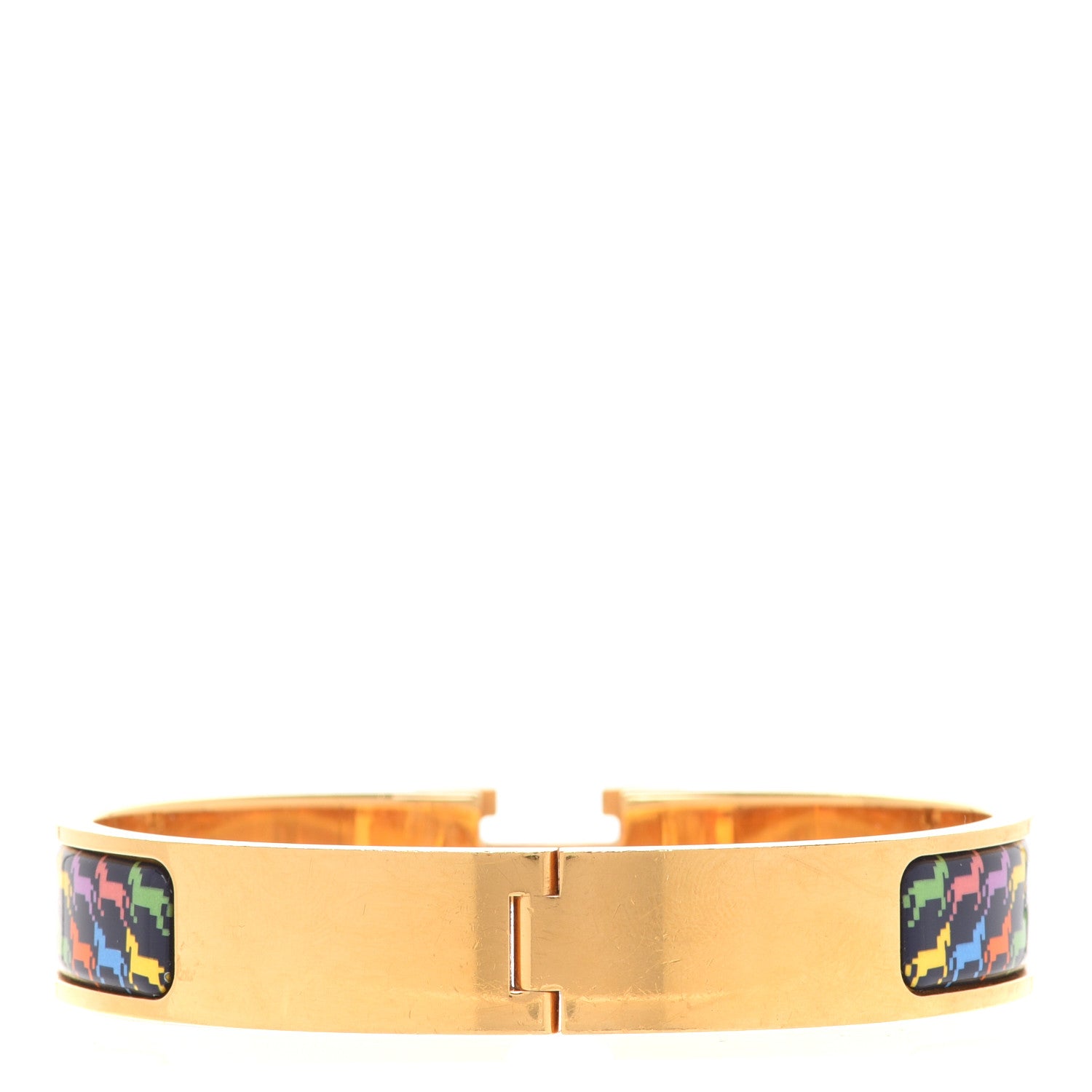 Hermes Enamel Cheval Pixel Narrow Clic Clac H Bracelet GM 3 of 7