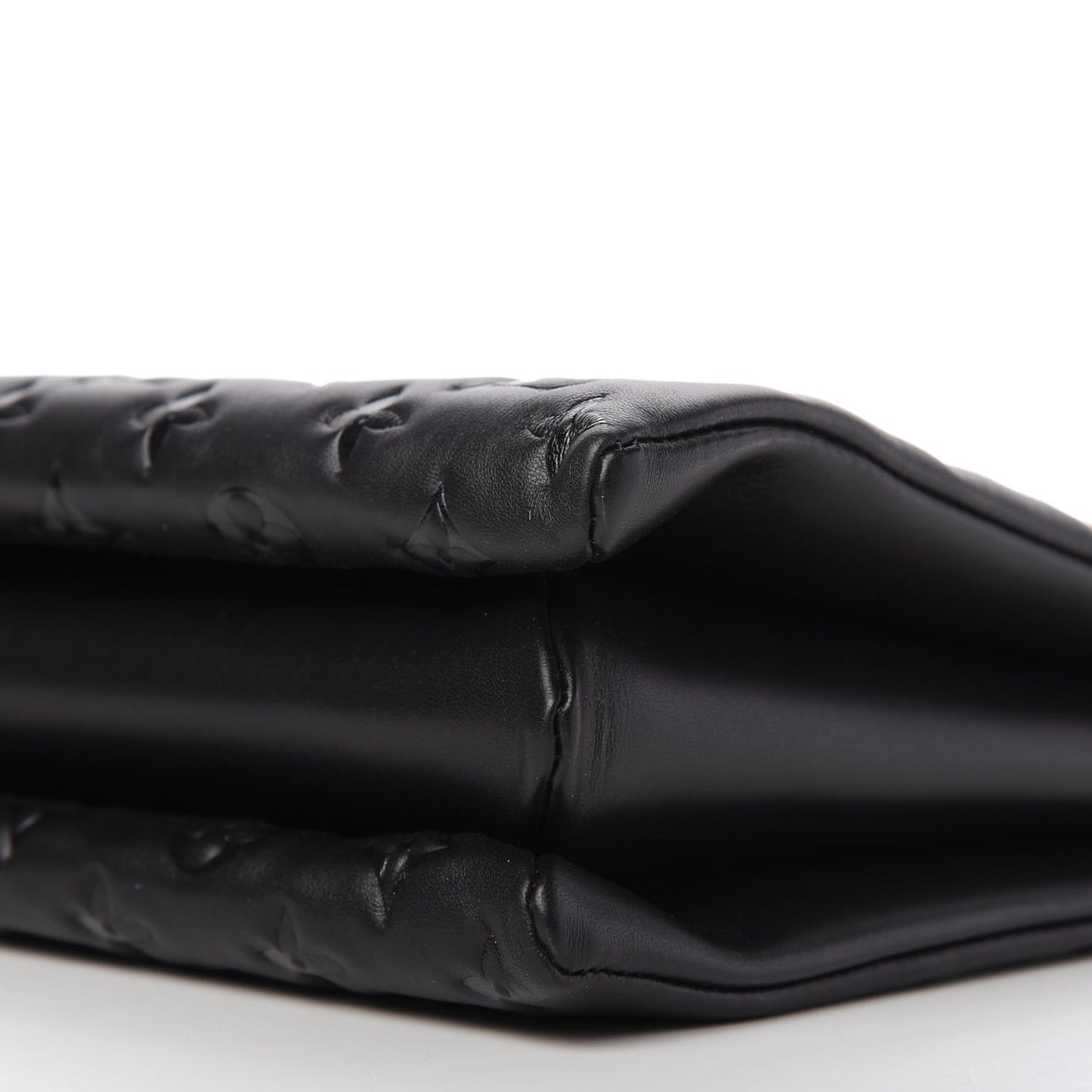 Lambskin Embossed Monogram Coussin MM Black