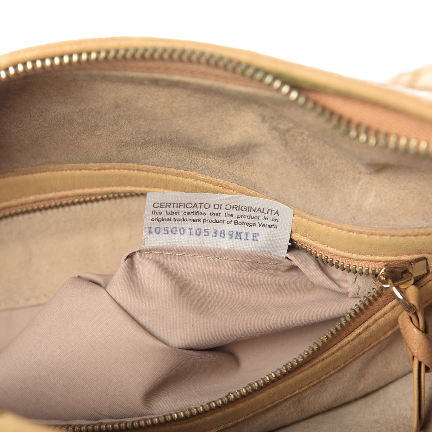 Nappa Intrecciato Veneta Hobo Camel