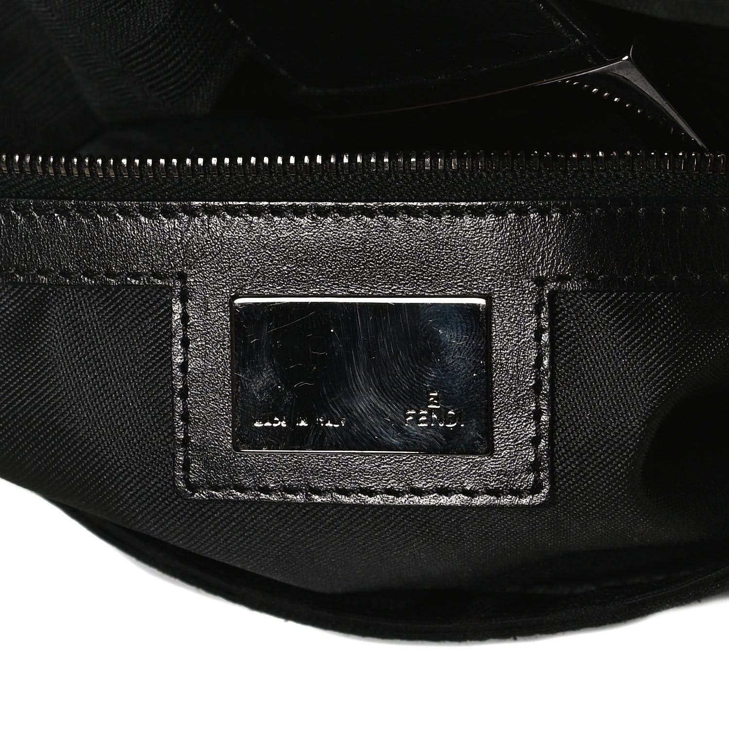 Fendi Nylon Zucca Baguette Black 5 of 12
